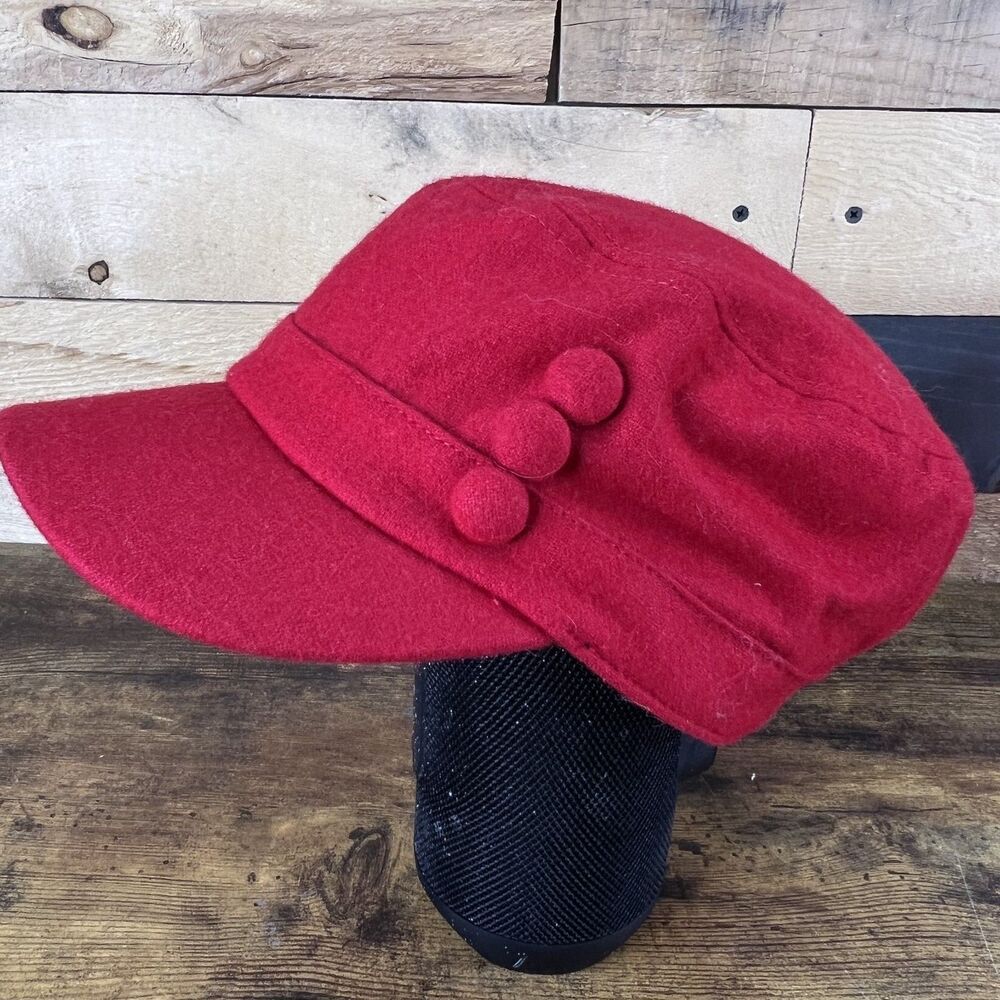 JFH Headwear Red Cadette Hat Cap